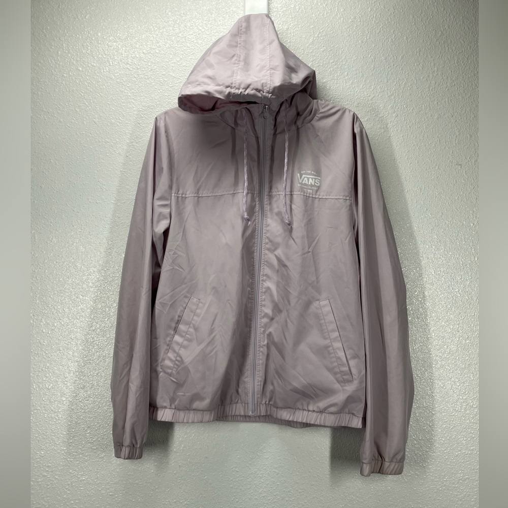Vans Women's The Kastle Il Lilac Hooded Windbreaker Jacket XL